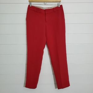 Banana Republic Women's Martin Fit‎ Red Pleated Front Taper Dress Pants. Size: 4